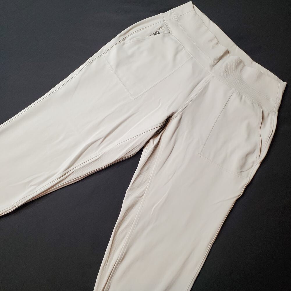 Athleta Women's Size LP Venice High Rise Jogger Light Gray 597888